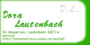 dora lautenbach business card